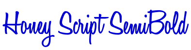 Honey Script SemiBold шрифт